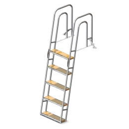 Трап для причальной секции складной 5 ступеней ироко 500 мм (040152T)